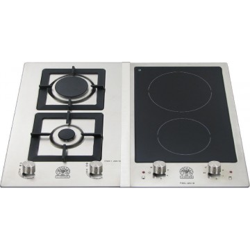 La P63 2V LAG X GN Germania Εστία Φυσικού Αερίου & Ρεύματος Αυτόνομη 61.5x51εκ. Ασημί